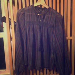 NWT Lucky Brand boho blouse